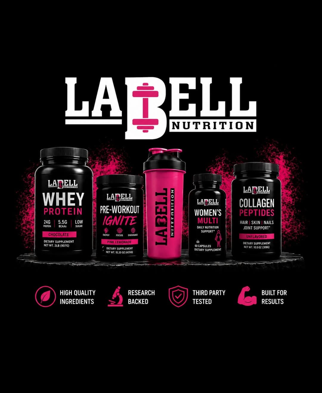 🚨 WE’RE OFFICIALLY OPEN FOR BUSINESS! 🚨

La Bell Nutrition is here and ready to help you reach you